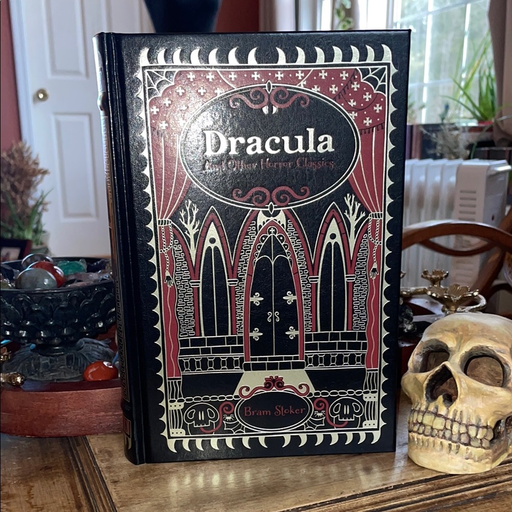 Dracula and Other Horror Stories Collection Hardcover Book with Gothic Design